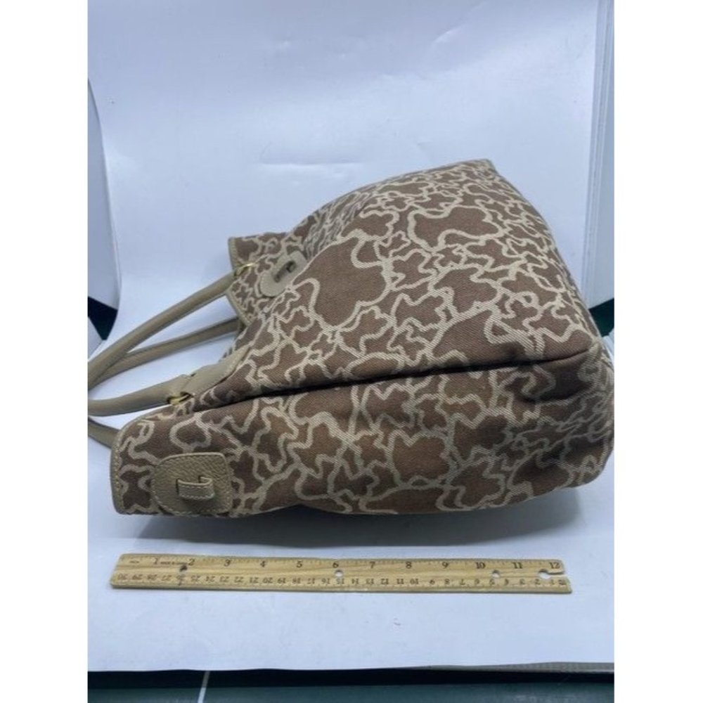 Tous Euc Beige Faux Fur Shoulder Bag - Picture 3 of 10